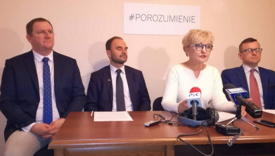 Konferencja prasowa poseł Porozumienia Iwony Michałek w Toruniu. Fot. Michał Zaręba