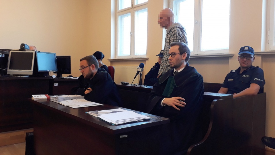 W Sądzie Okręgowym w Bydgoszczy wyjaśnienia składał drugi oskarżony. 46-letni Sławomir G. nie przyznaje się do winy. Fot. Kamila Zroślak