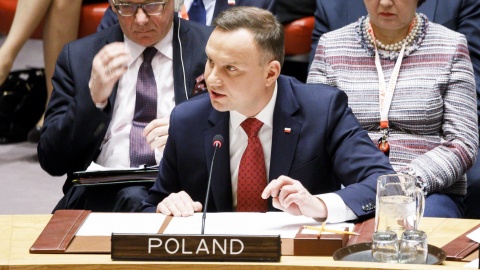 Prezydent Duda: oficjalnie otwarliśmy polską obecność w RB ONZ