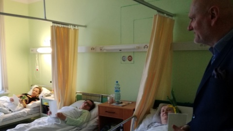 Prezydent Torunia odwiedził chorych w Szpitalu Miejskim