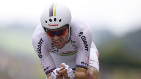 Tour de France 2018 - Kwiatkowski czwarty w czasówce, wygrał Dumoulin