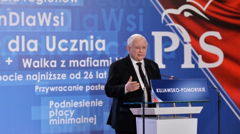 Jarosław Kaczyński w Bydgoszczy: jeśli ktoś nie kieruje się ideami, będzie kierował się interesami
