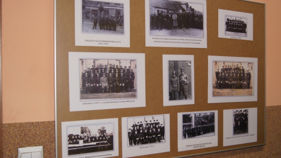 Galeria zdjęć ukazująca historię kcyńskiej OSP. Fot. Henryk Żyłkowski