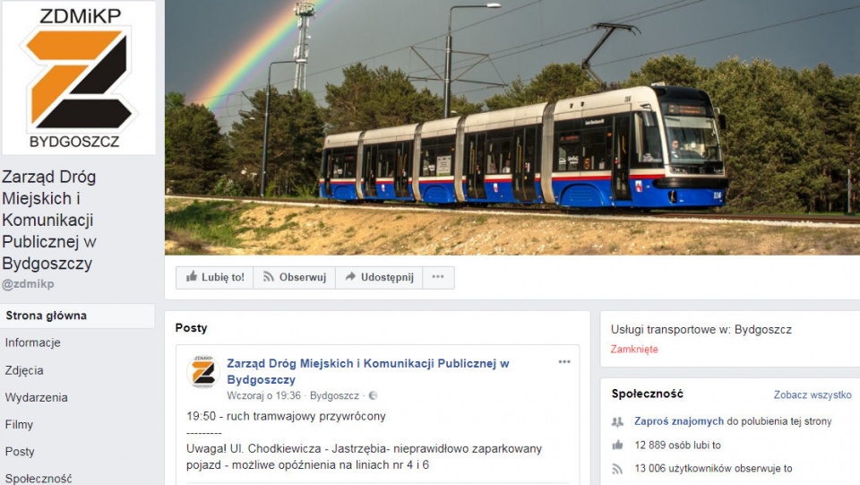 Ponad trzy tygodnie temu bydgoski ratusz ogłosił konkurs na dyrektora ZDMiKP/fot. Facebook
