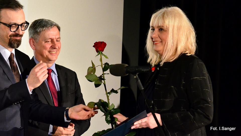 Nagroda prezydenta Torunia trafiła do Żanety Walentyn z Polskiego Radia PiK. Fot. Ireneusz Sanger
