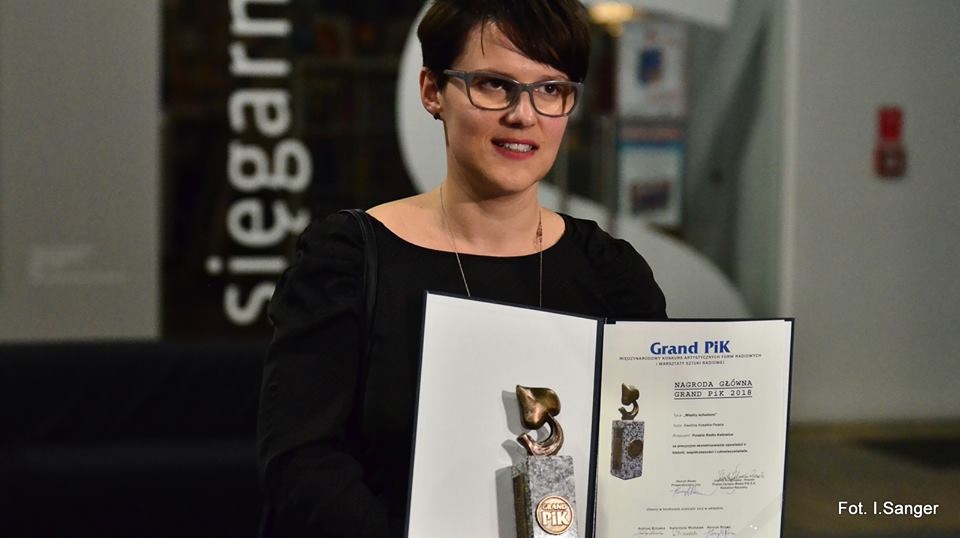 Laureatką Nagrody Głównej Grand PiK 2018 została Ewelina Kosałka-Passia z Polskiego Radia Katowice. Fot. Ireneusz Sanger
