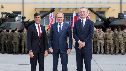 Premier Sunak w Polsce: Wielka Brytania zwiększa wydatki na obronność do 2,5 proc. PKB